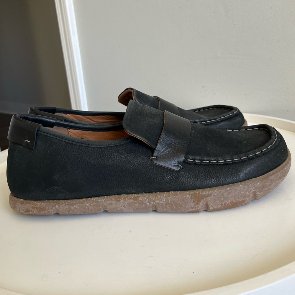 NIB KALSO MEN’S 12 Earth Negative Heal DABB BLACK Nubuck Leather Loafer PORTUGAL